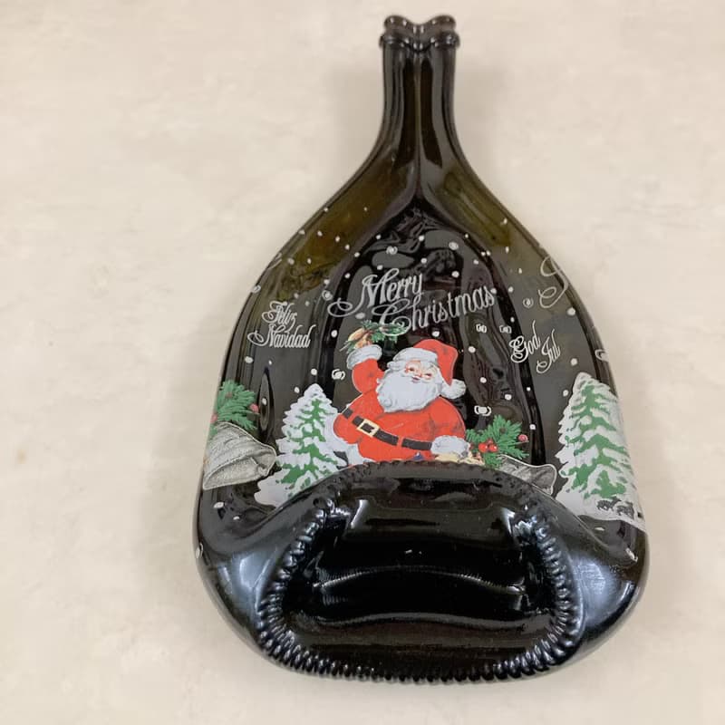 聖誕禮物 聖誕老人款氣泡酒 收藏酒瓶盤