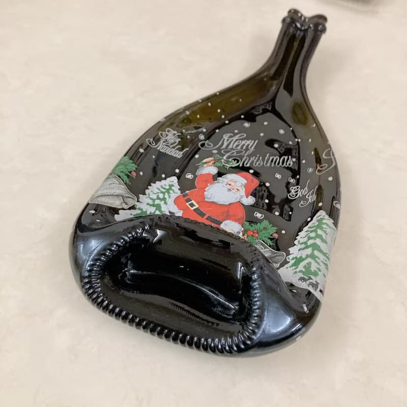 聖誕禮物 聖誕老人款氣泡酒 收藏酒瓶盤