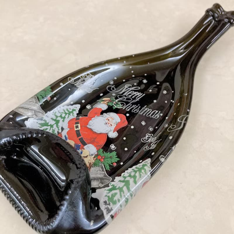 聖誕禮物 聖誕老人款氣泡酒 收藏酒瓶盤