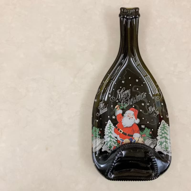 聖誕禮物 聖誕老人款氣泡酒 收藏酒瓶盤