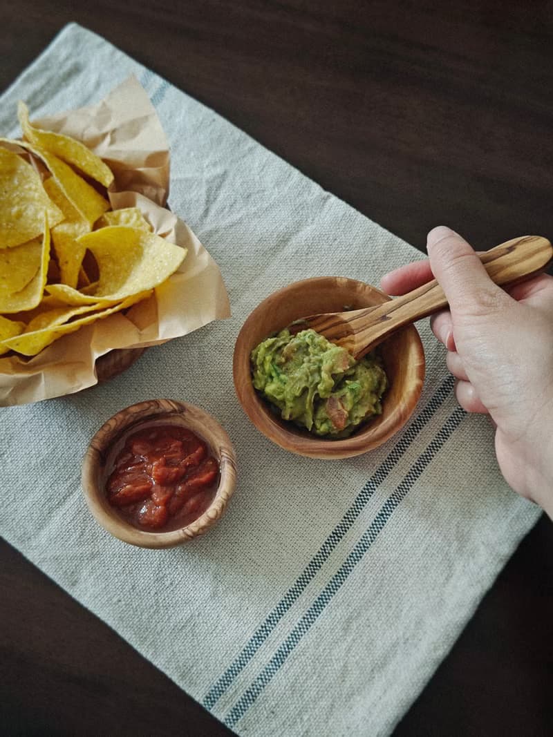 手工天然橄欖木碗 可疊放餐具