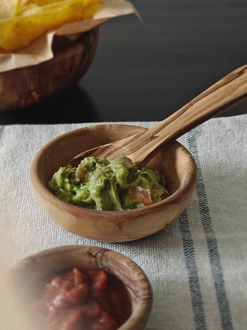 手工天然橄欖木碗 可疊放餐具