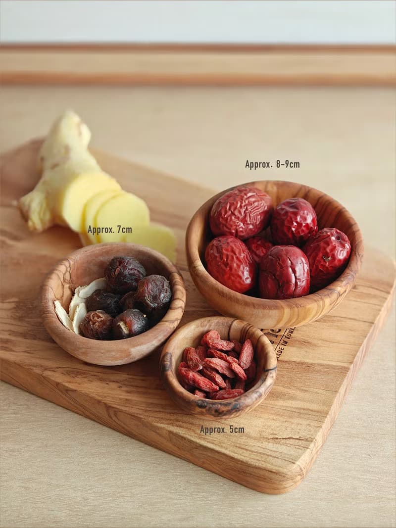 手工天然橄欖木碗 可疊放餐具