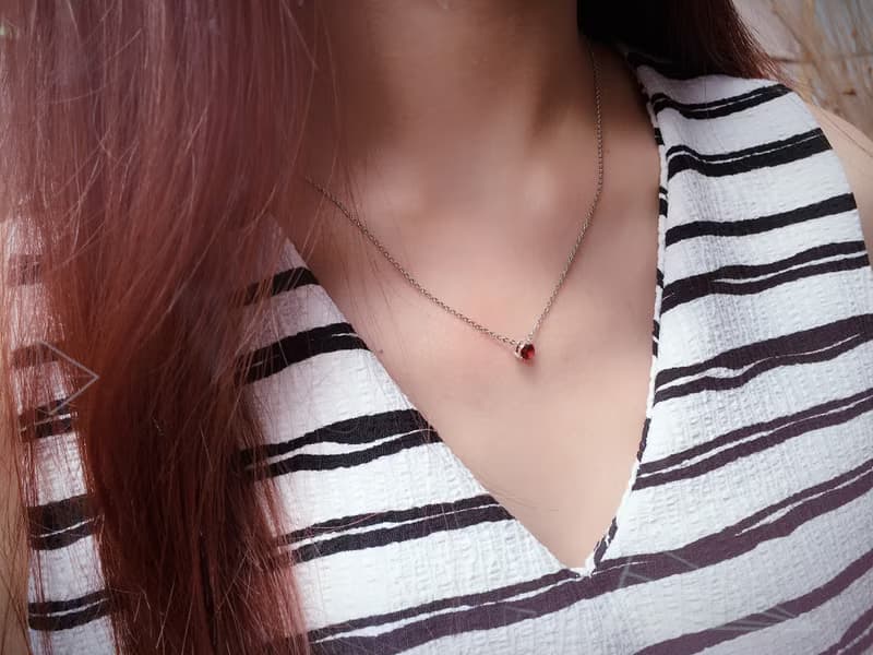 誕生石系列/一月份/石榴石 GARNET/項鍊/生日禮