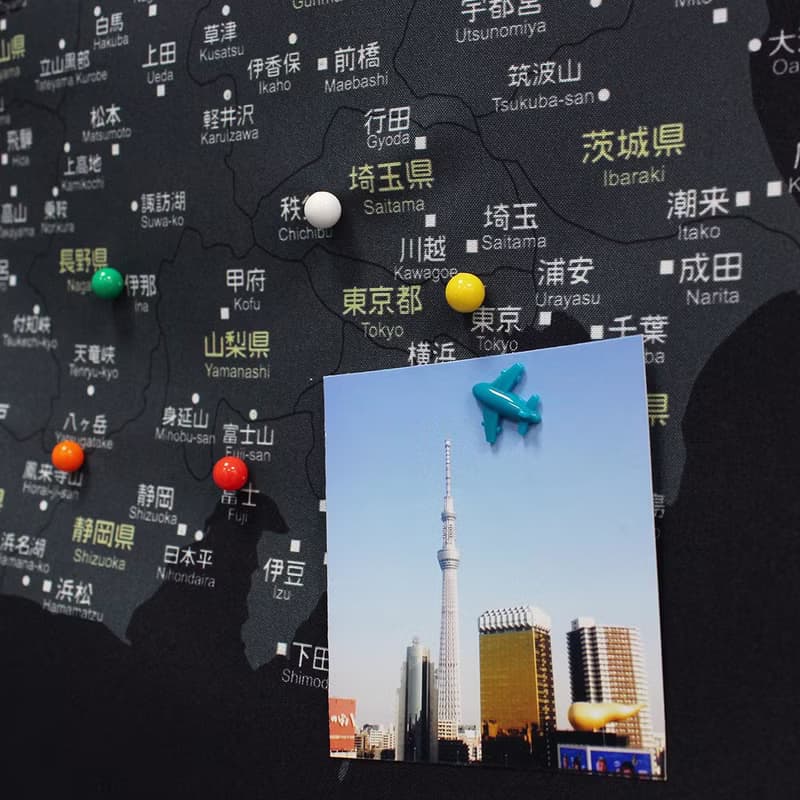 UMade 訂製地圖專用 飛機地標磁鐵 6個
