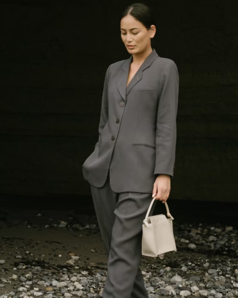 Mini Pine Bag 玉米基純素皮革 手提包 斜背包 側背包 米色