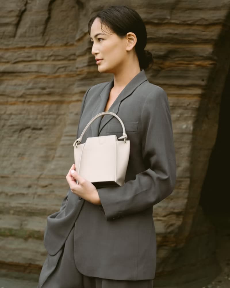 Mini Pine Bag 玉米基純素皮革 手提包 斜背包 側背包 米色