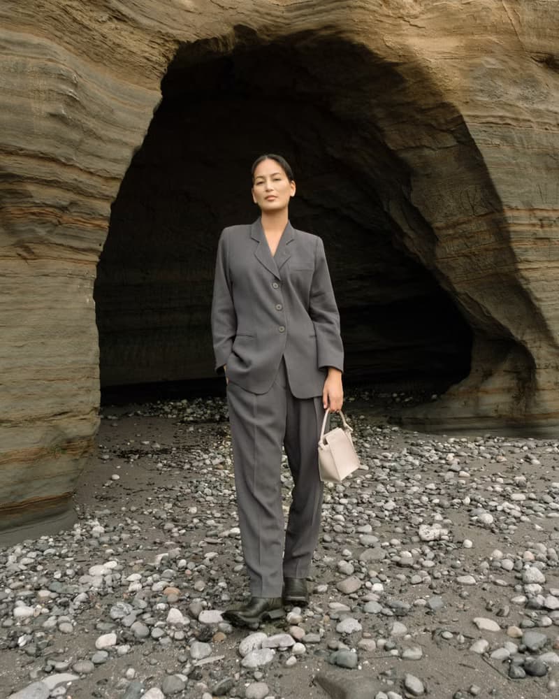 Mini Pine Bag 玉米基純素皮革 手提包 斜背包 側背包 米色