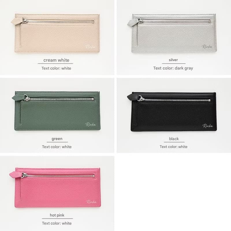 スリム ロングウォレット 【 本革 ニュアンス 名入れ 】 長財布 財布 薄型 ウォレット フラグメントケース ニュアンスカラー 文字入れ HR56U
