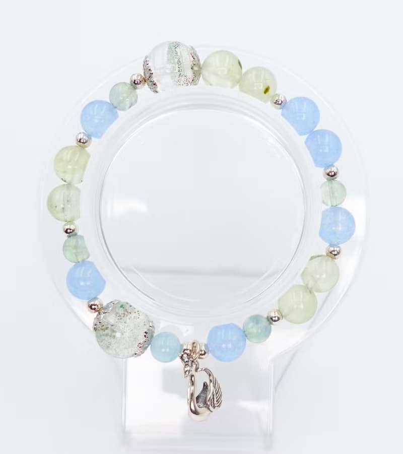 寶麗金珠寶-天然天鵝銀飾造型手鍊