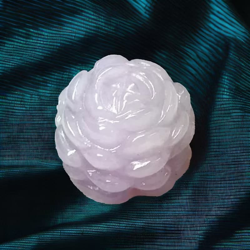 冰種紫羅蘭翡翠牡丹花 | 天然緬甸玉A貨翡翠 | 送禮