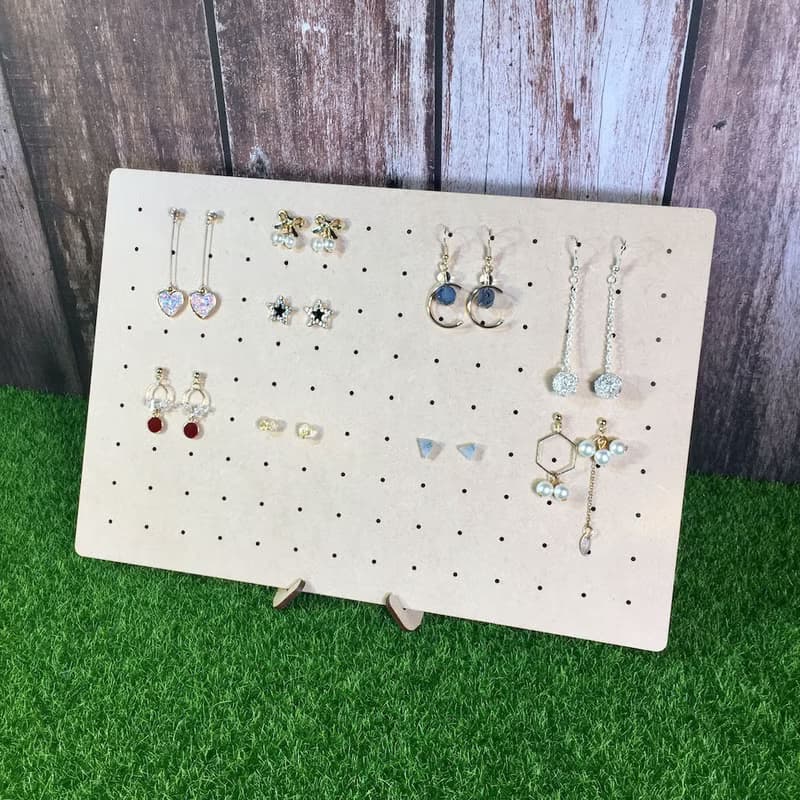 WOOXO 耳環洞洞展示架 洞洞板 木質 簡約時尚 快速收納