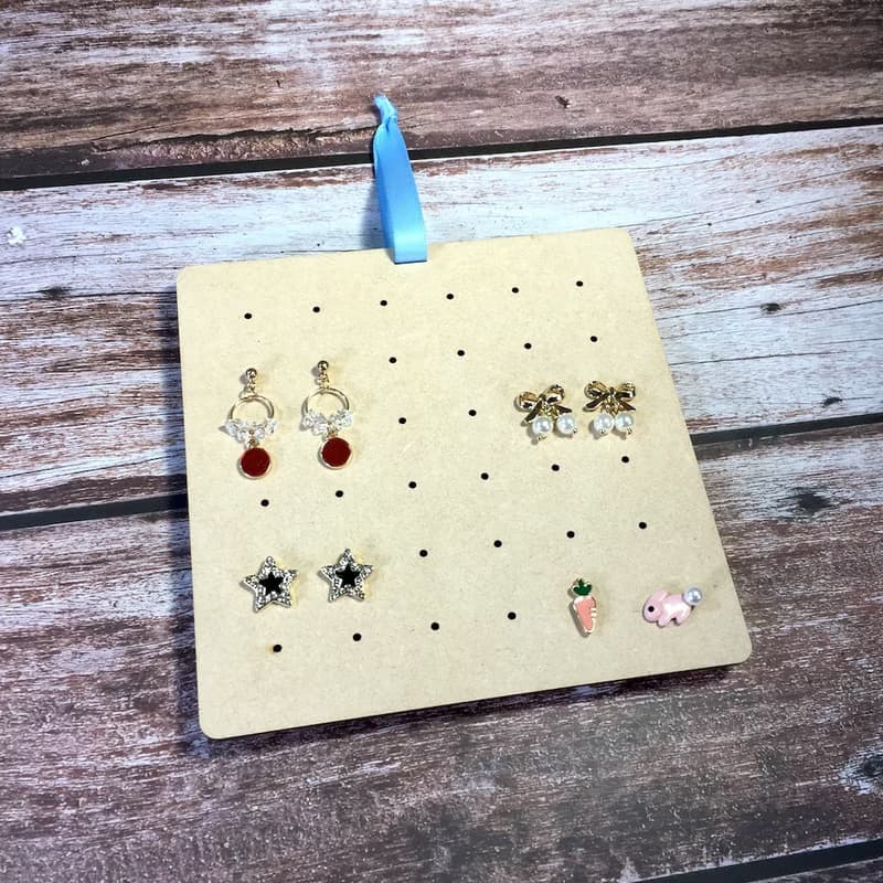 WOOXO 耳環洞洞展示架 洞洞板 木質 簡約時尚 快速收納