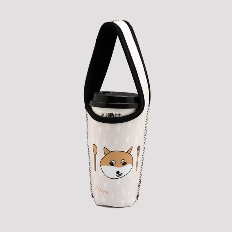 BLR 環保 飲料提袋 張寧 聯名款 米 柴犬 Ti 103