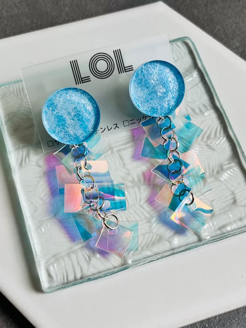 ocean2024  Aqua blue ピアス/イヤリング