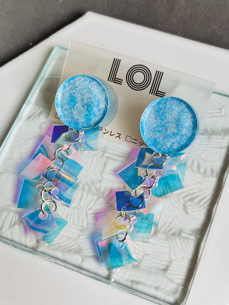 ocean2024  Aqua blue ピアス/イヤリング