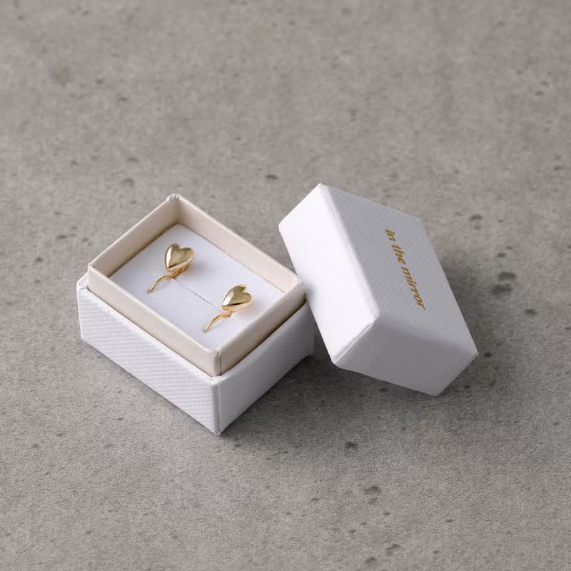 petit heart loop-fit earring GD　ループフィットイヤリング　ミニハート 　ゴールド