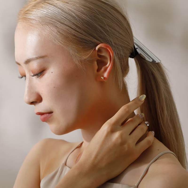 petit heart loop-fit earring GD　ループフィットイヤリング　ミニハート 　ゴールド