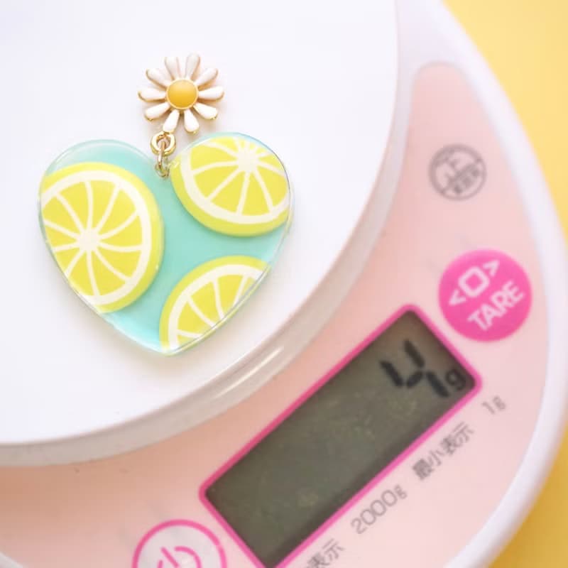 シトラスゼリーのピアス/イヤリング