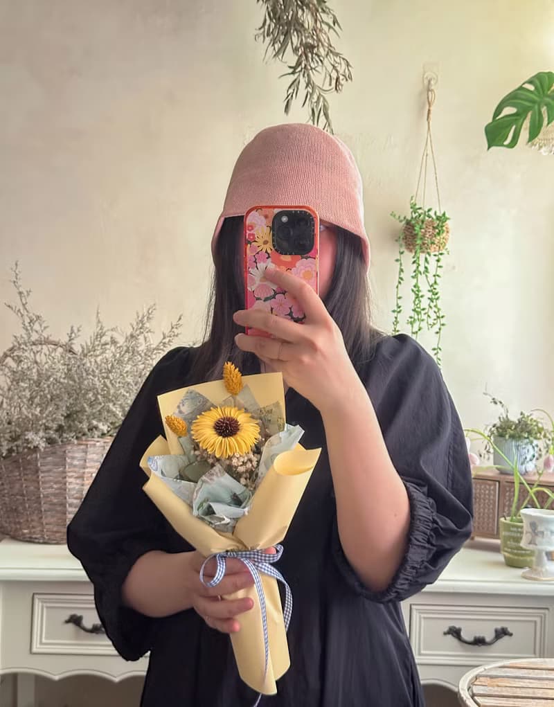 向日葵 乾燥花 畢業花束 擴香花 乾燥花