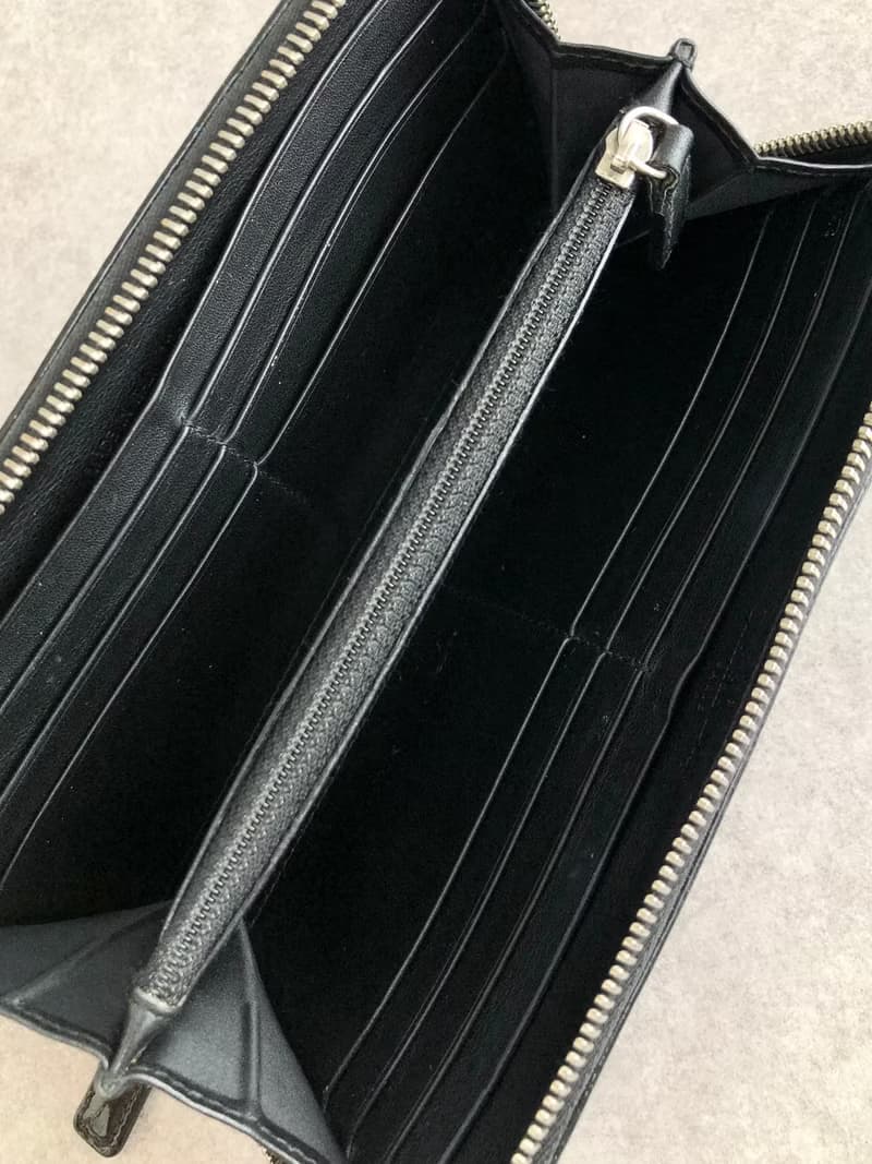 【 日本直送　名牌中古包 】Christian Dior クリスチャン ディオール トロッター 長財布 ブラック エナメル ラウンドファスナー p6wn5e