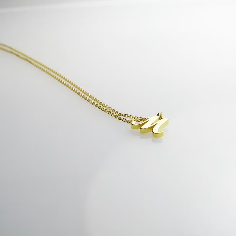 14K18K K金項鍊 字母項鍊 時尚項鏈 13號字體