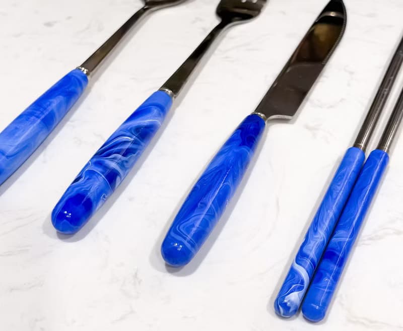 【全人手制作】流體餐具 一套四件