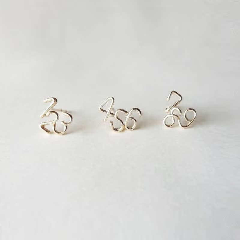 数字(ナンバー) 3ケタピアス　モーション