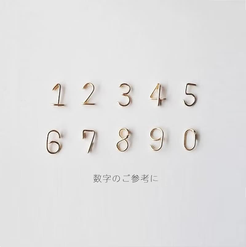 数字(ナンバー) 3ケタピアス　モーション