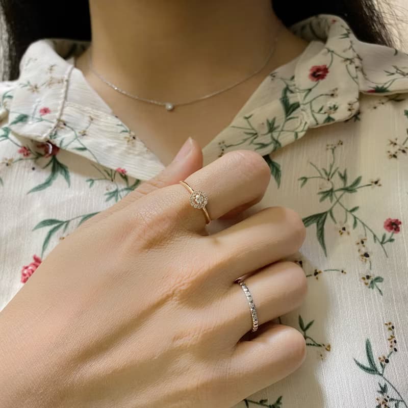 14K | 奢華花圈_戒指