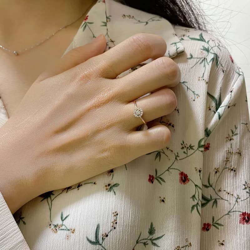 14K | 奢華花圈_戒指