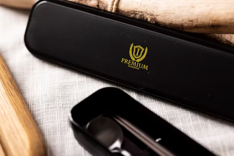 Islandoffer島嶼製作 黑色餐具收納盒 可裝4件餐具(不含餐具)