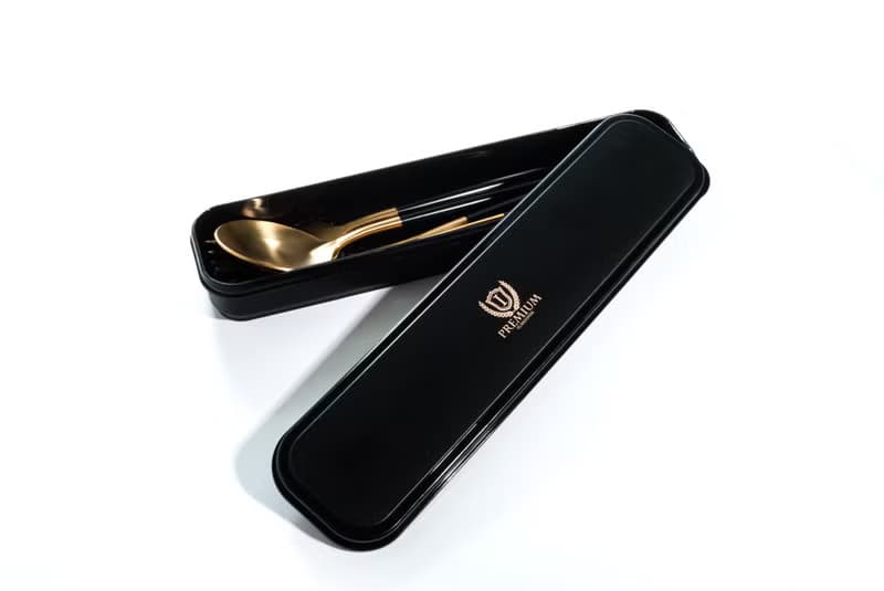 Islandoffer島嶼製作 黑色餐具收納盒 可裝4件餐具(不含餐具)