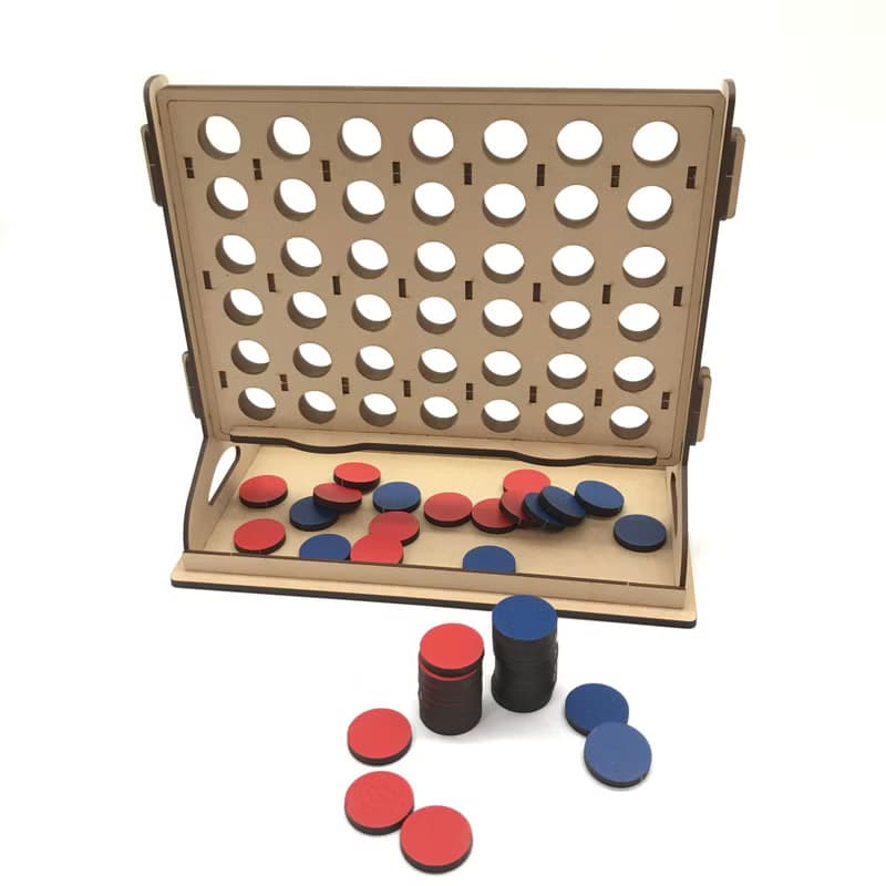 【手作DIY】屏風 四子棋 桌遊 對戰 益智遊戲 木製玩具