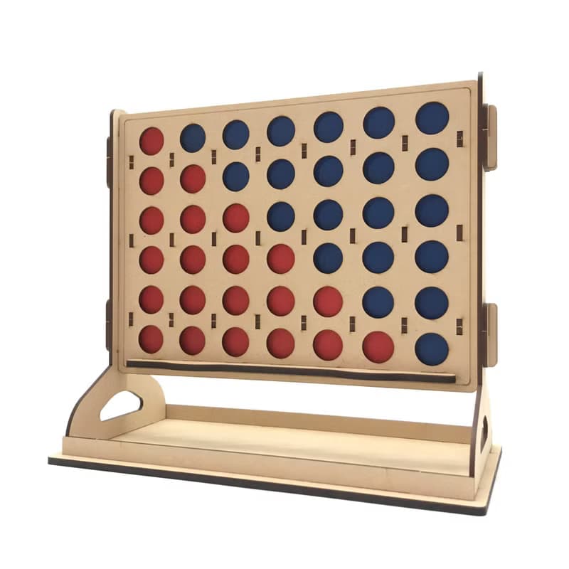 【手作DIY】屏風 四子棋 桌遊 對戰 益智遊戲 木製玩具