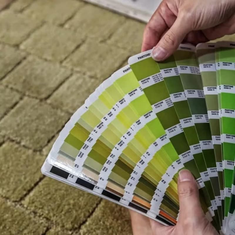 法式風 手作 紐西蘭羊毛地毯 秋綠 客廳臥室 床邊墊 家居裝飾