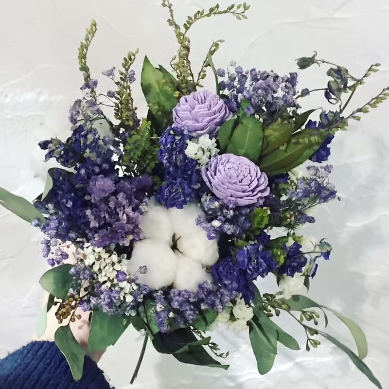 【花束】絕美色系花束|優雅系|節日送禮|求婚|週年|永生花|乾燥花