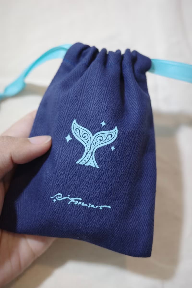 925銀 霧面圖騰 鯨魚尾 蠟線編織項鍊