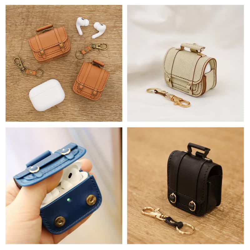 Airpods and Airpods pro leather case