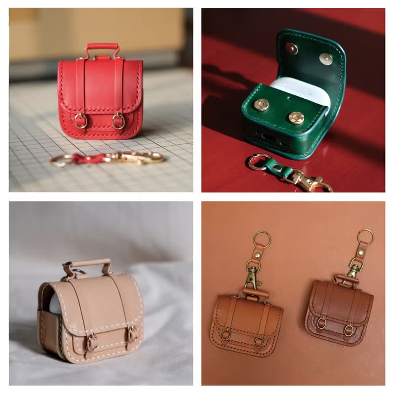 Airpods and Airpods pro leather case