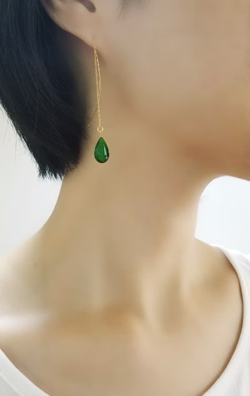 colour dew pierced or clip-on earrings