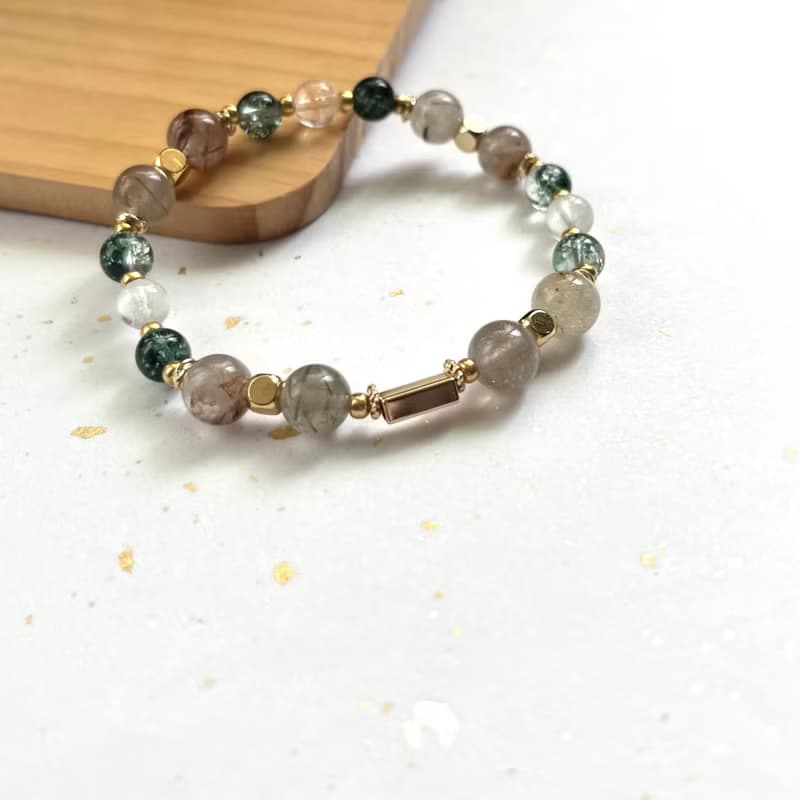 Sosii | Crystal 04 天然水晶手鍊 | 緣款-綠 |