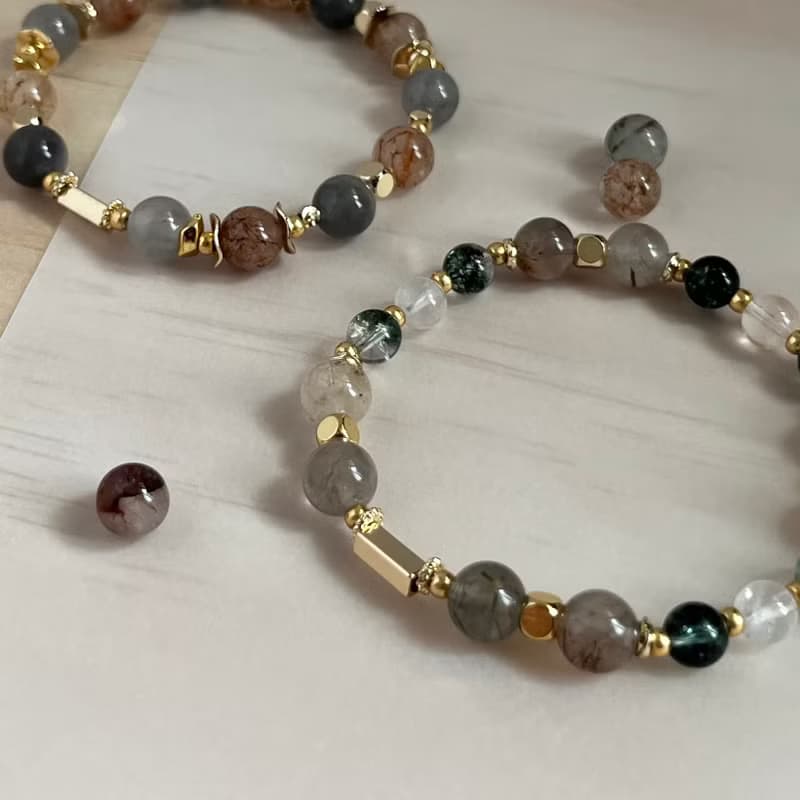 Sosii | Crystal 04 天然水晶手鍊 | 緣款-綠 |