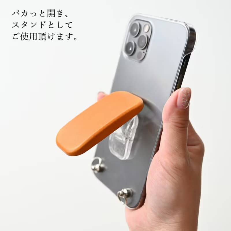 全機種対応 スマホスタンド 栃木レザー 【ころんスタンド】 縦動画 横動画 Sジーンズ 本革 レザー メンズ プレゼント ギフト 父の日 CF02M