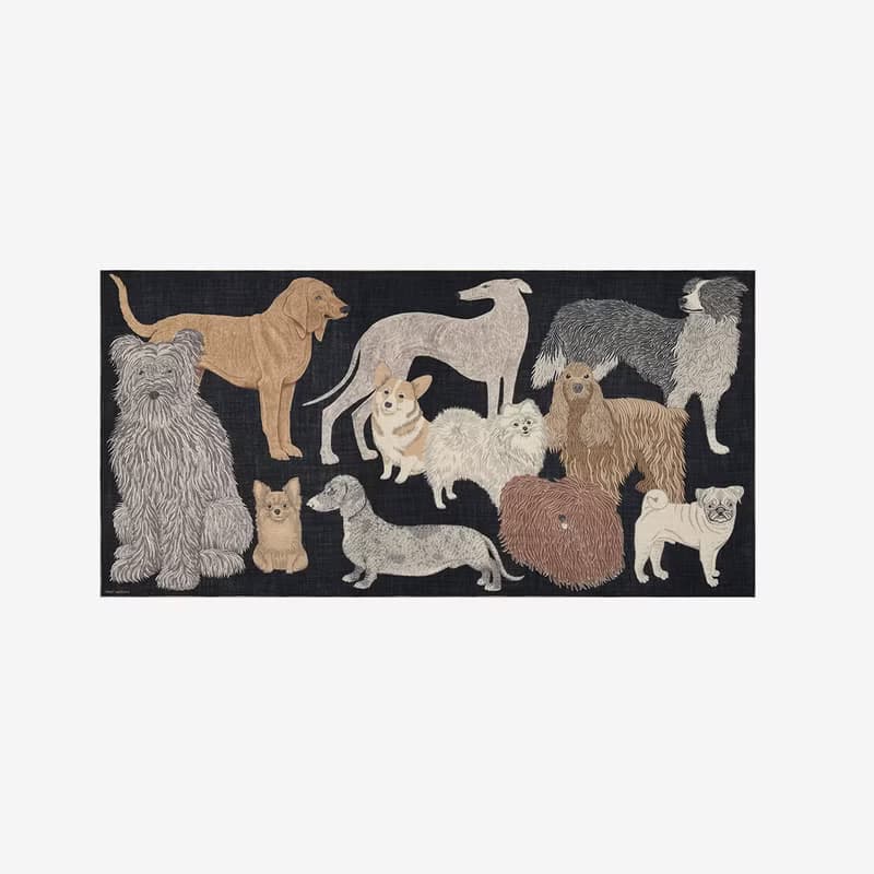 【INOUI EDITIONS】TOUTOU 羊毛圍巾100 - 黑