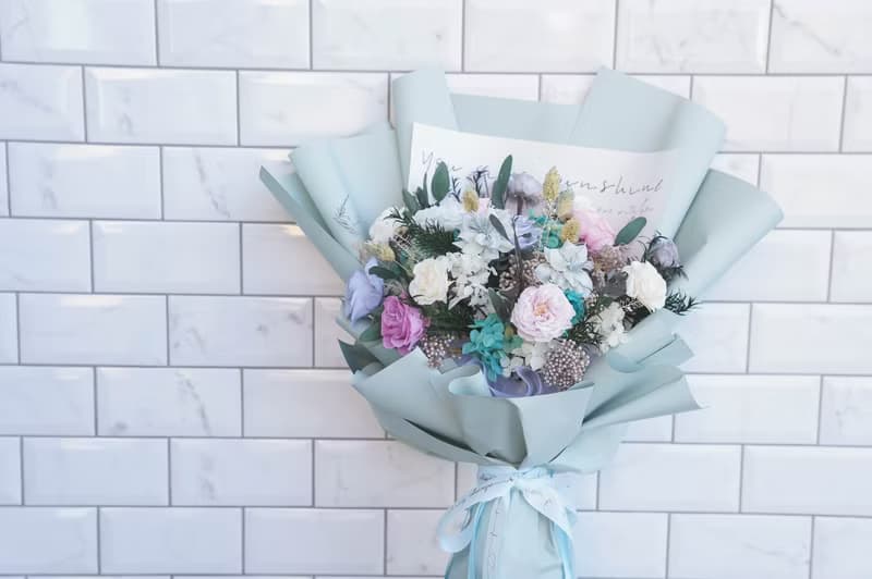 【竒植花物】情人節花束 畢業 生日禮物 永生乾燥花 告白求婚花束