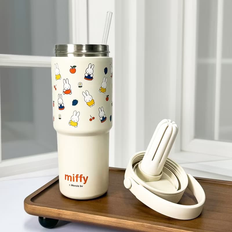 【Pinkoi x miffy】Faranci陶瓷內膽大容量車載保溫瓶