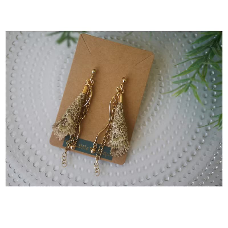 回眸 | 穿式銀針耳環 | 日系雑貨風耳飾 | pierced