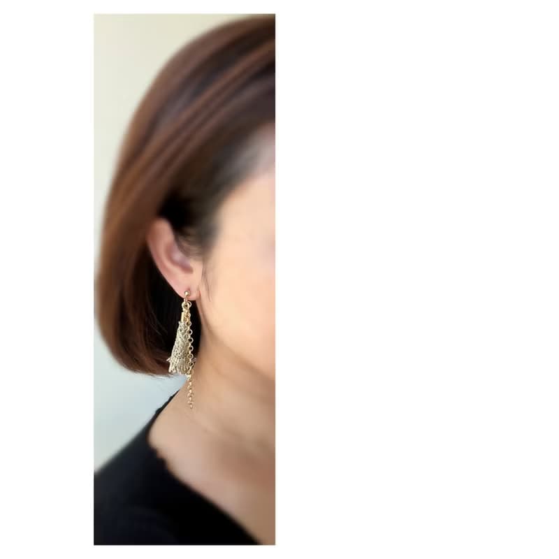 回眸 | 穿式銀針耳環 | 日系雑貨風耳飾 | pierced