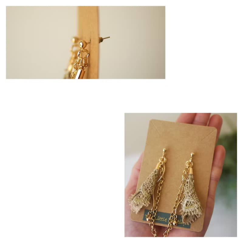 回眸 | 穿式銀針耳環 | 日系雑貨風耳飾 | pierced